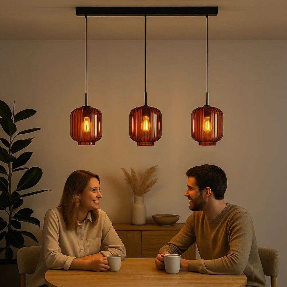 Velo Esstischlampe 3-flammig Baldachin 120cm Ø 20cm