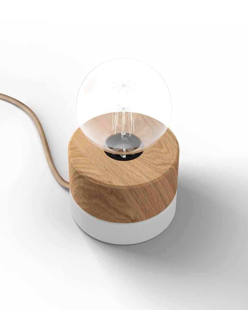 Tischleuchte Holz