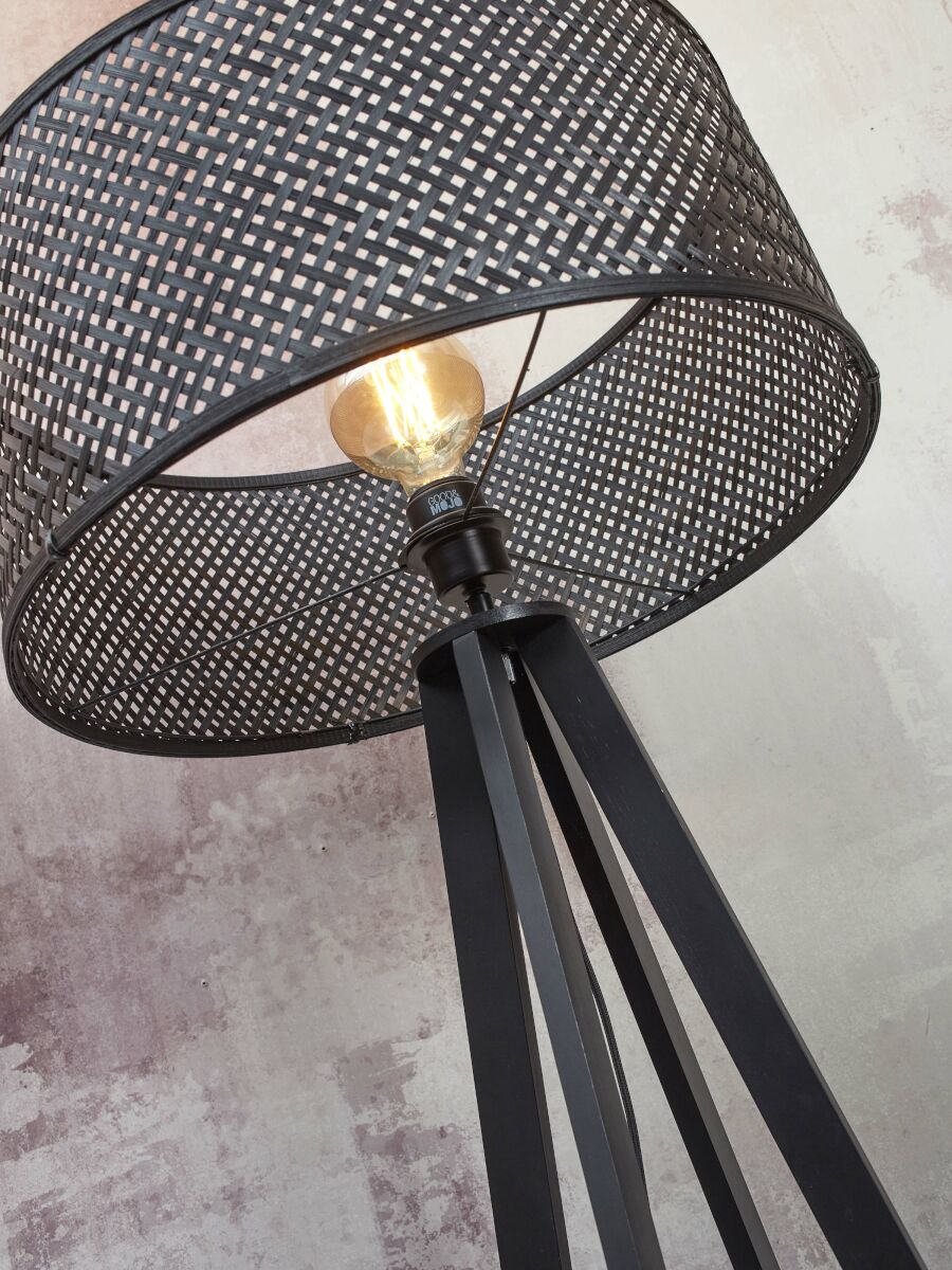 Stehleuchte Java 4 Fuss schwarz 50 cm