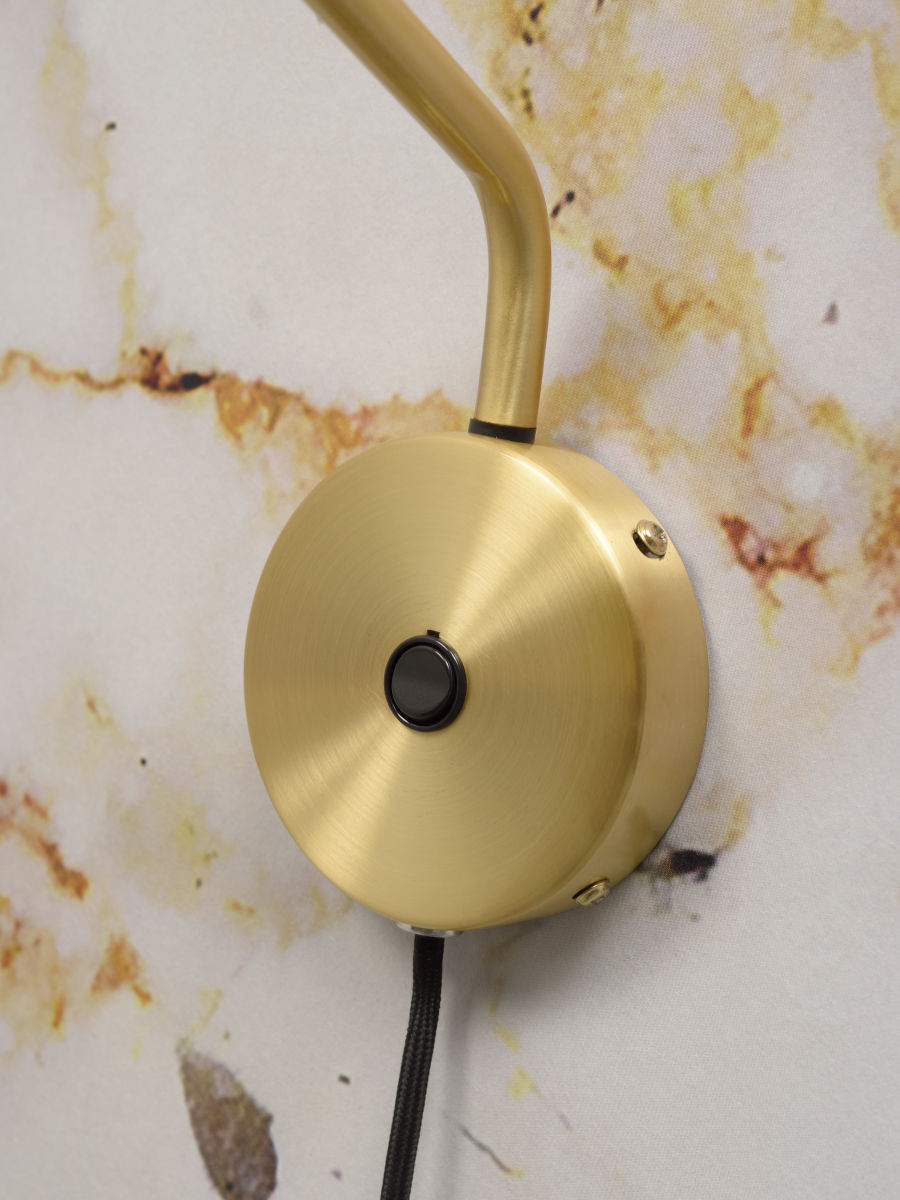 Wandleuchte Eisen Lyon gold