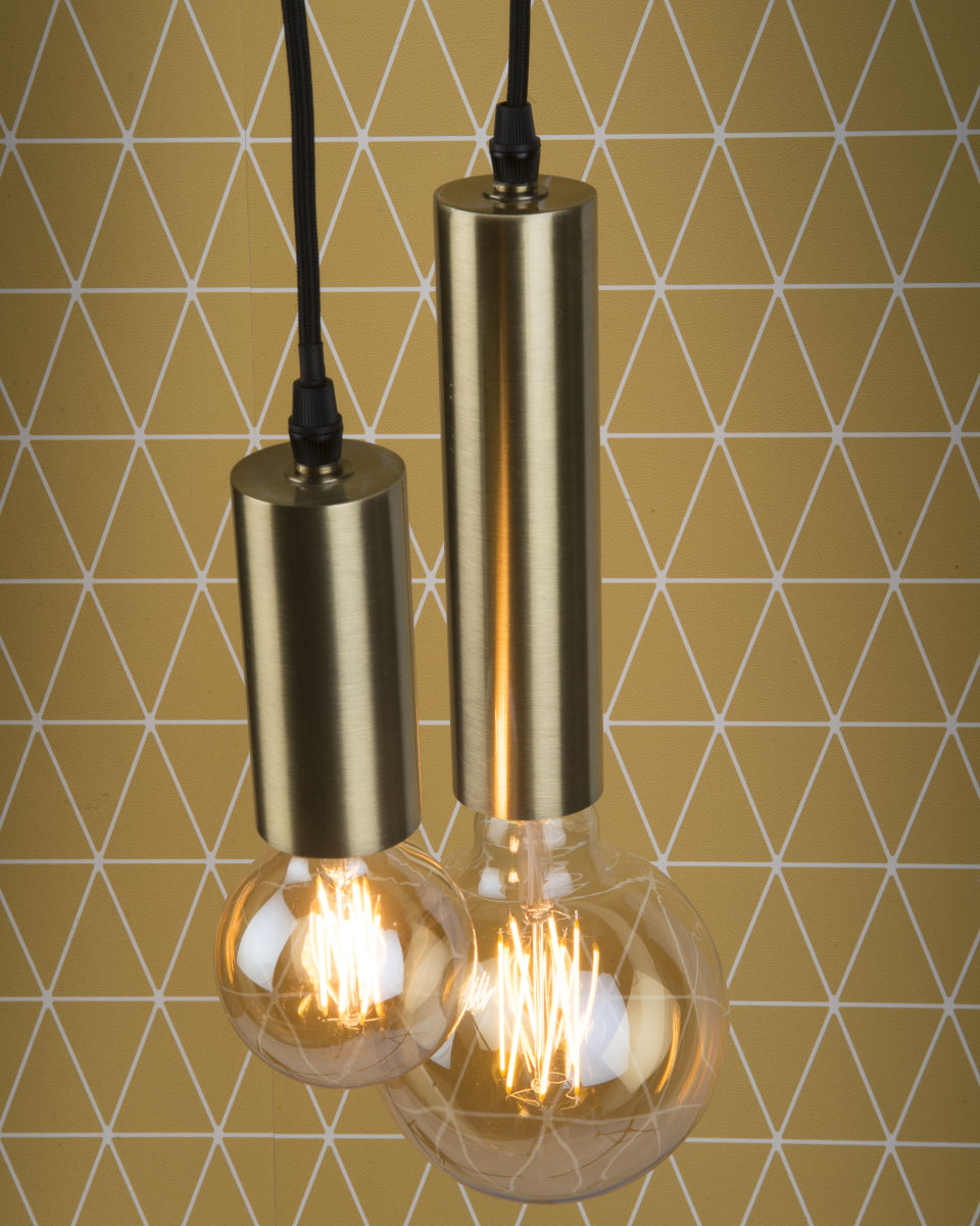 Hängeleuchte Eisen Cannes gold S