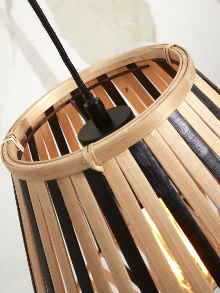 Stehleuchte Merapi S naturdiamond schwarz natur