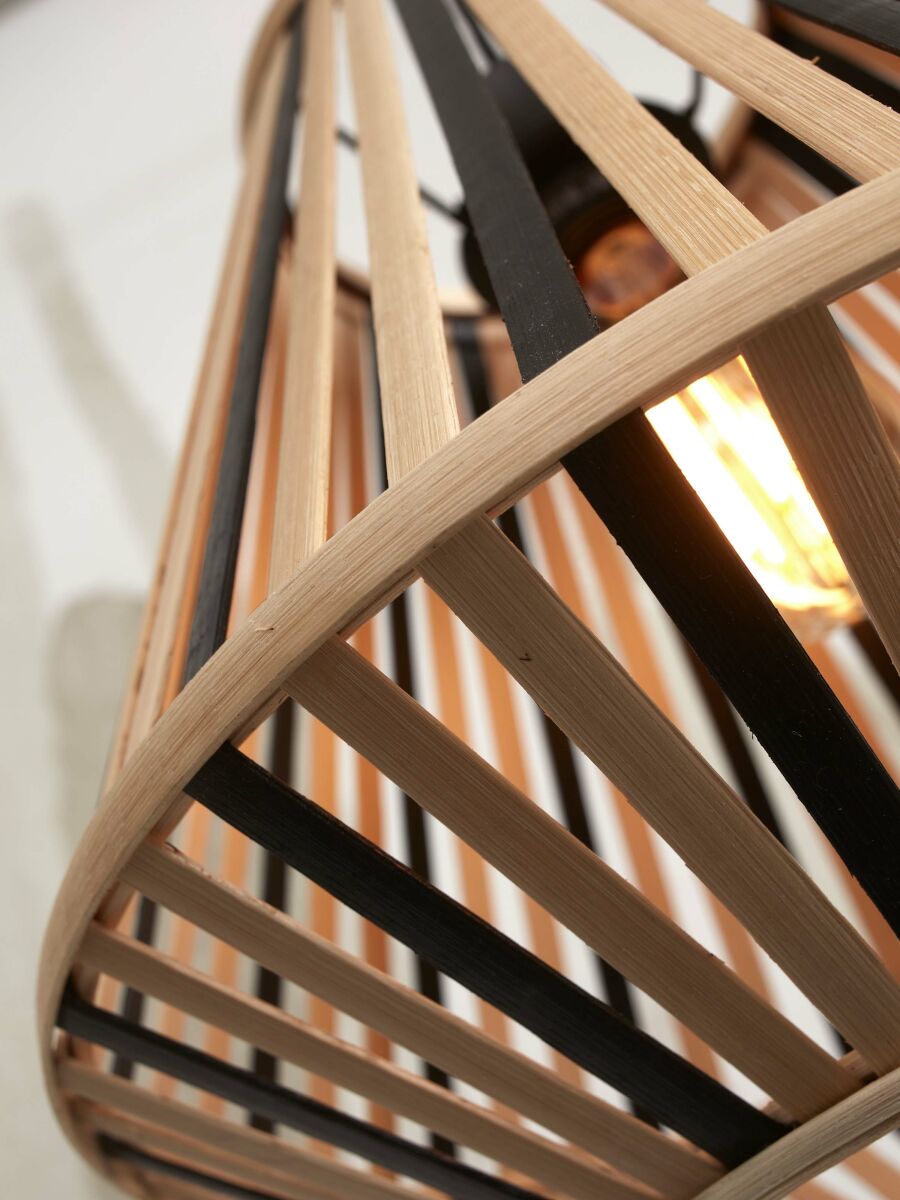 Stehleuchte Merapi S naturdiamond schwarz natur