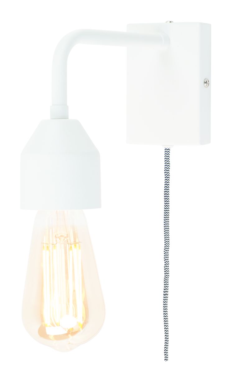 Wandleuchte Eisen Madrid weiss S