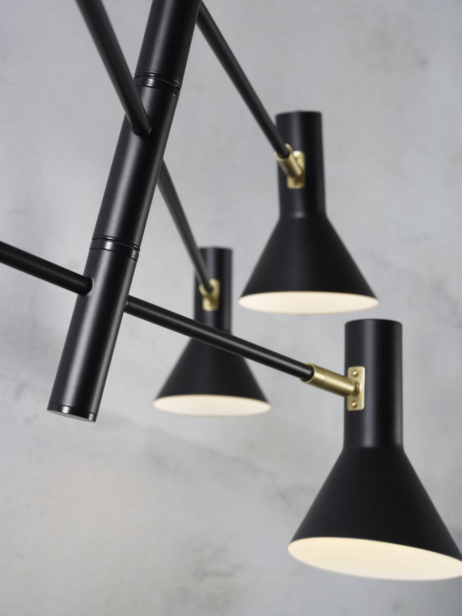 Deckenleuchte Izmir 3 Arme Schwarz