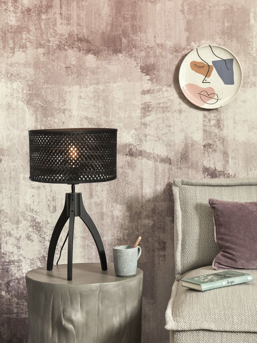 Tischleuchte Java 3 pt schwarz 18 cm