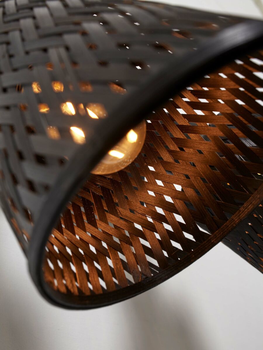 Deckenleuchte Java 2 Schirm schwarz 15 cm