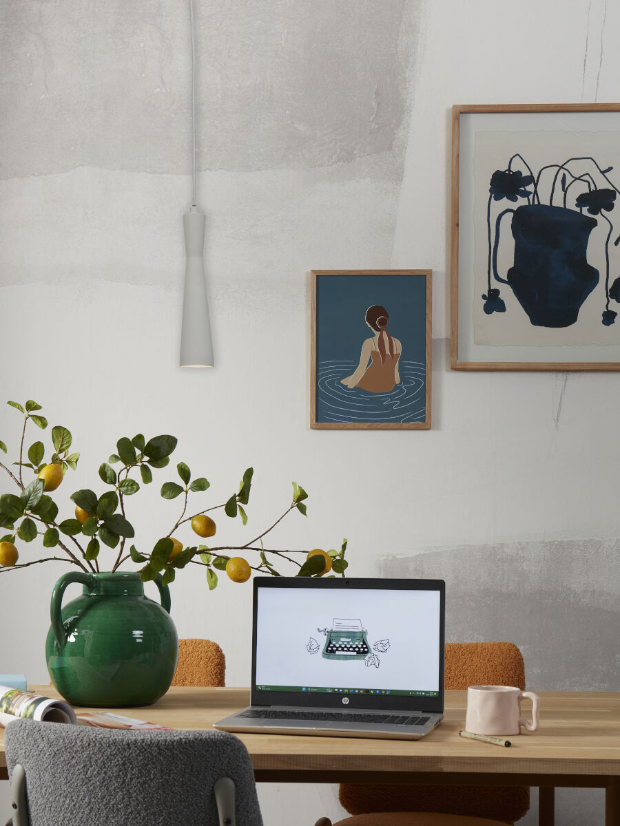 Hängelampe Bordeaux GU10 Hellgrau