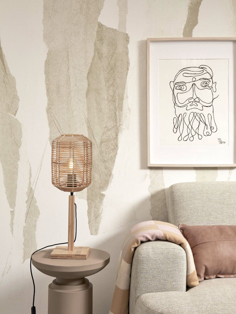 Tischleuchte Tanami natur Kocher S natur