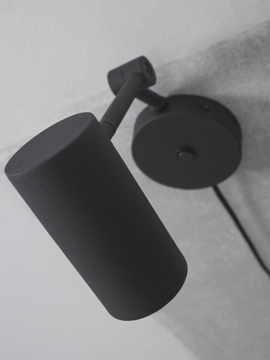 Wandleuchte Eisen Montreux schwarz