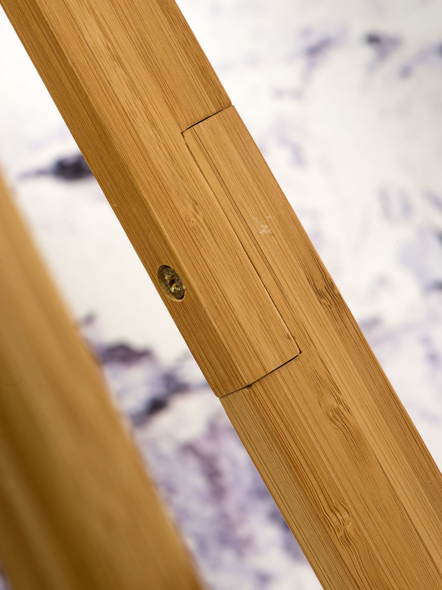 Stehleuchte Bambus Everest Leinen dunkelgrau 60 cm