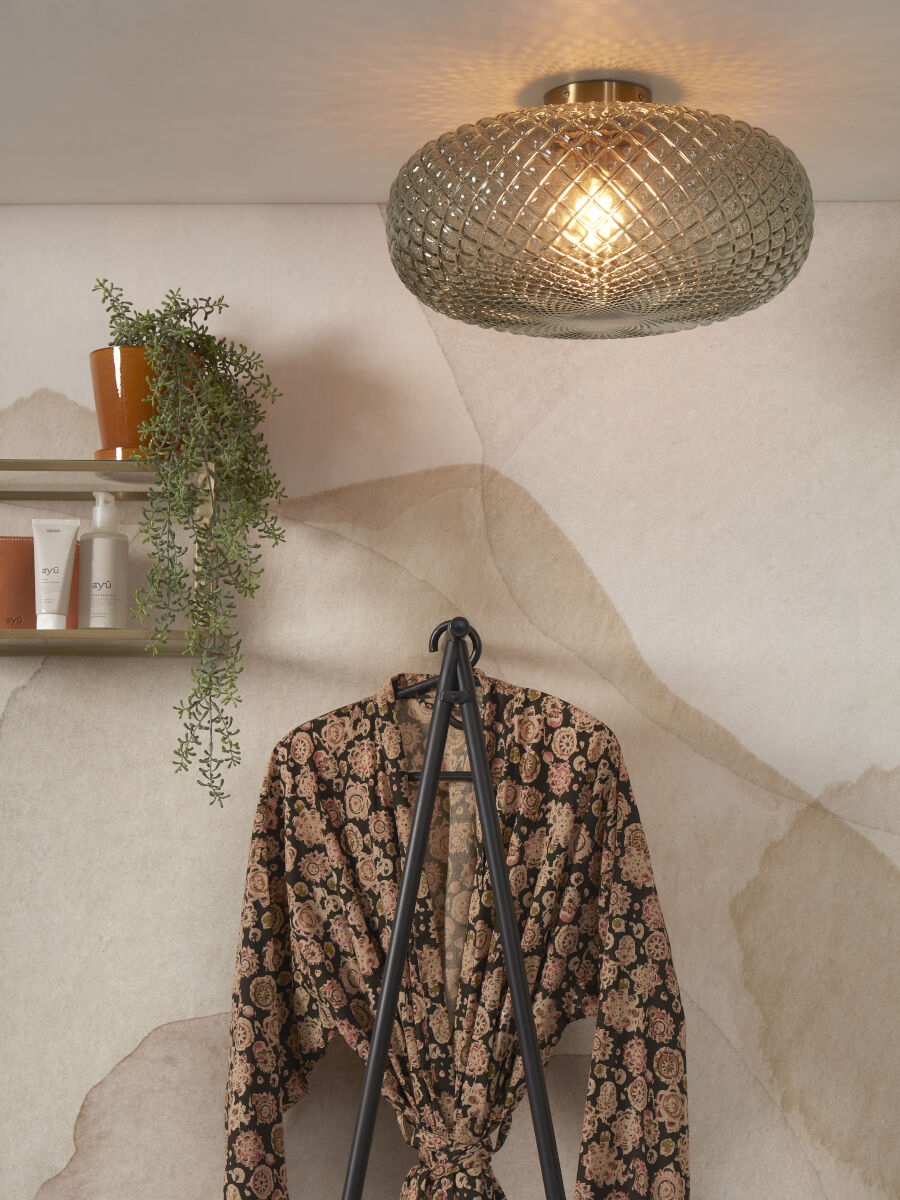 Venezianische grüne Deckenleuchte 44 cm