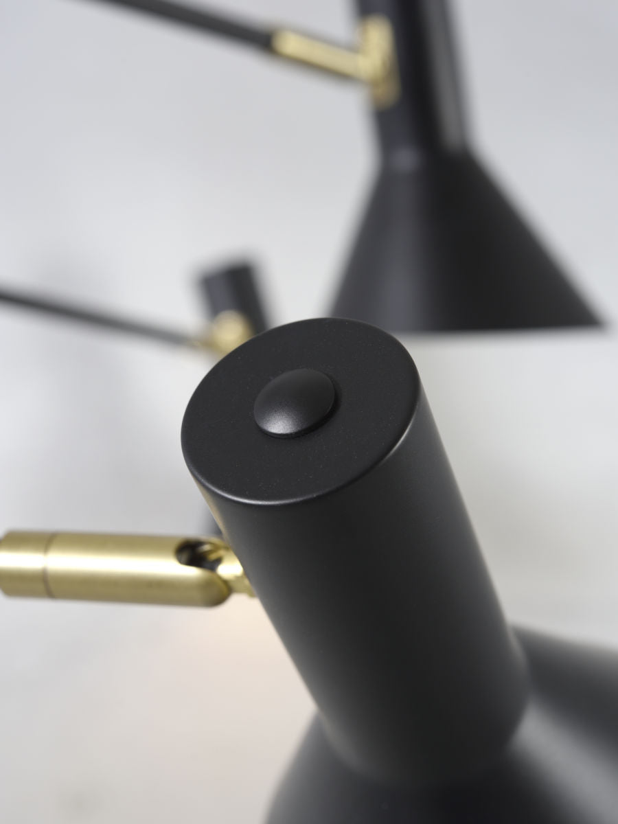 Deckenleuchte Izmir 3 Arme Schwarz