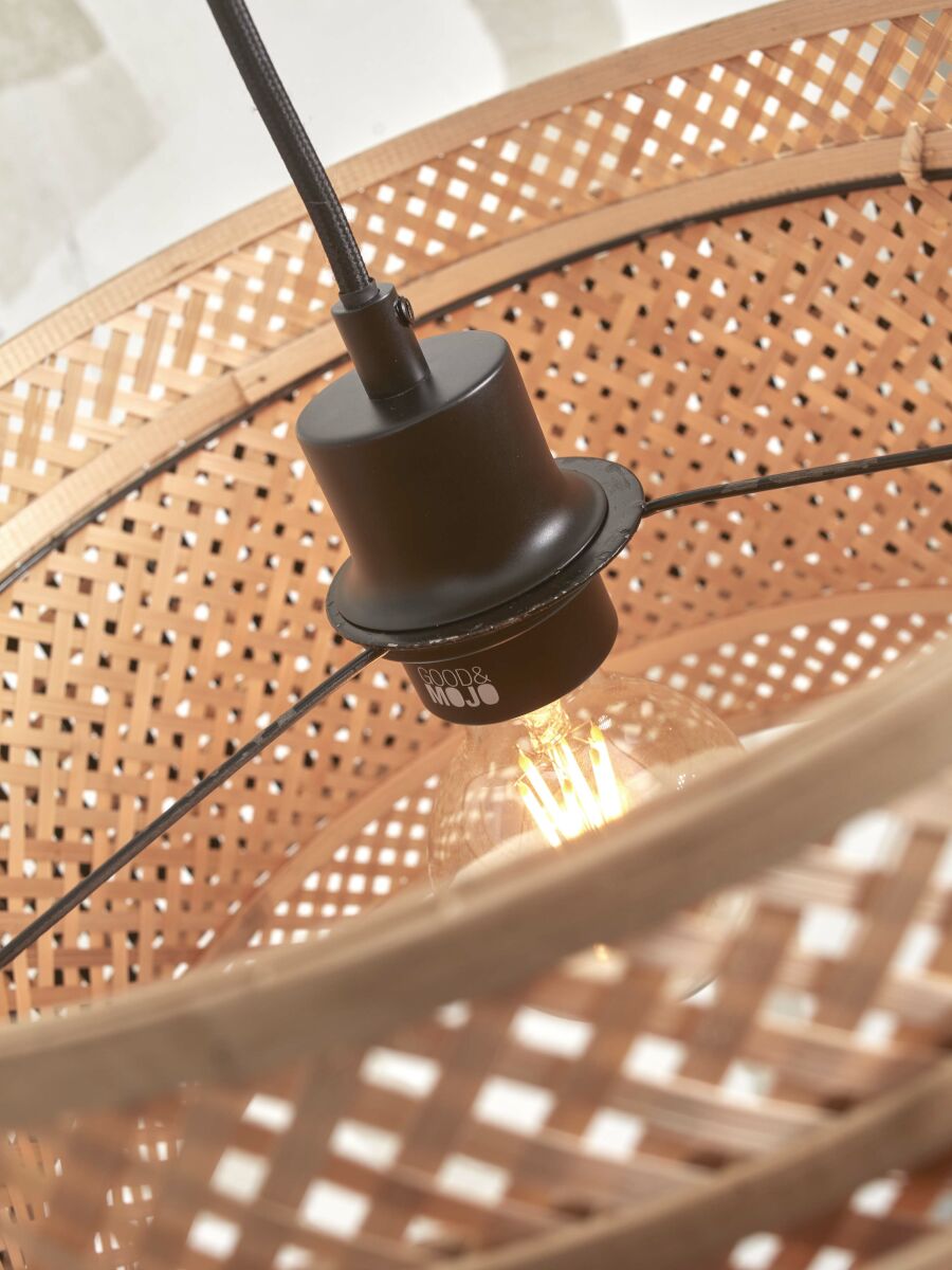 Stehleuchte Bhutan S natur25x20 schwarz natur