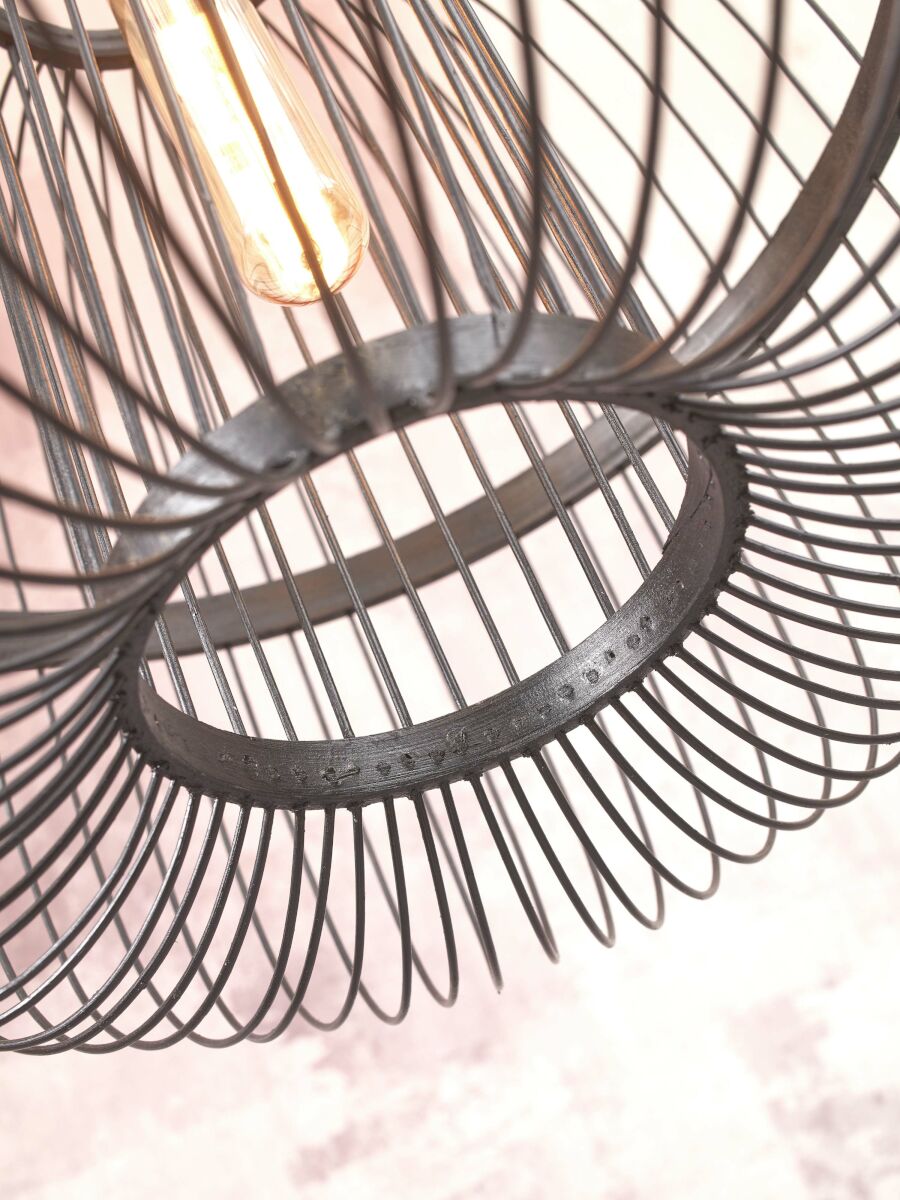 Deckenleuchte Hokkaido h 25x38cm schwarz