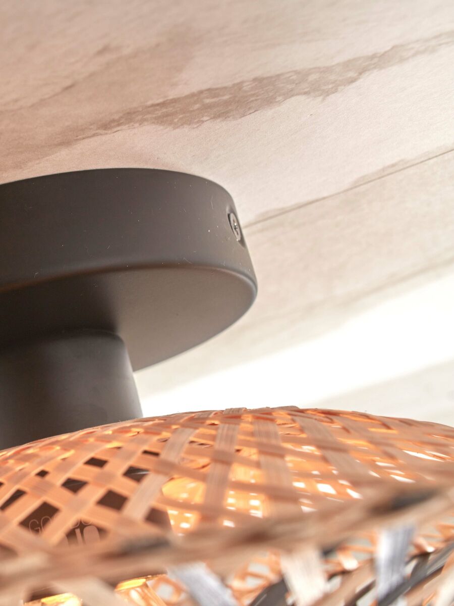 Deckenleuchte Kalimantan XS 30cm schwarz natur