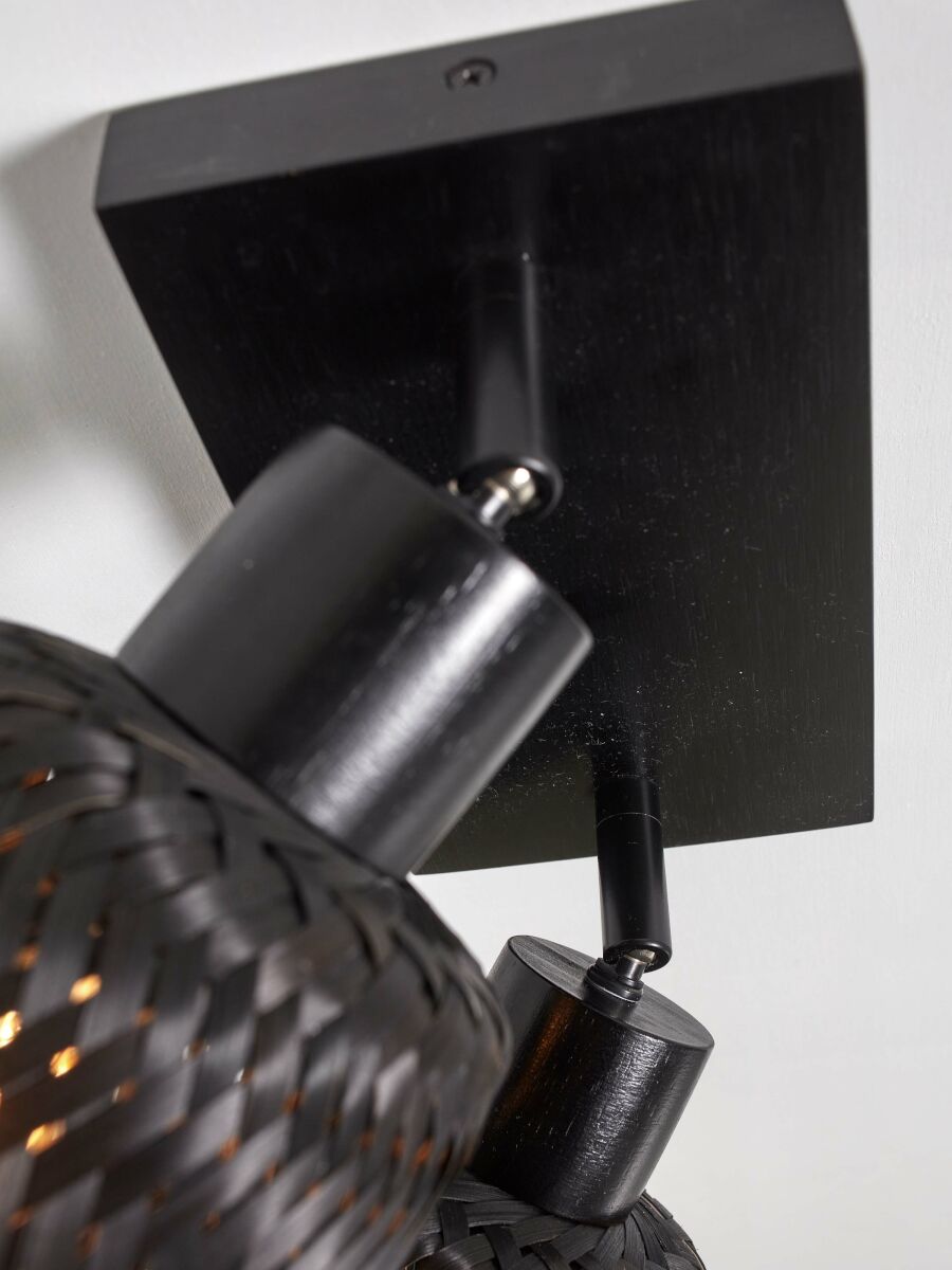 Deckenleuchte Java 2 Schirm schwarz 15 cm