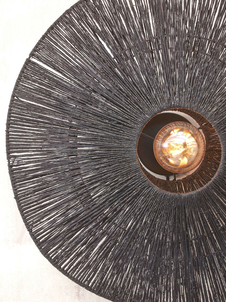 Wandleuchte Iguazu S Scheibe schwarz 40 cm