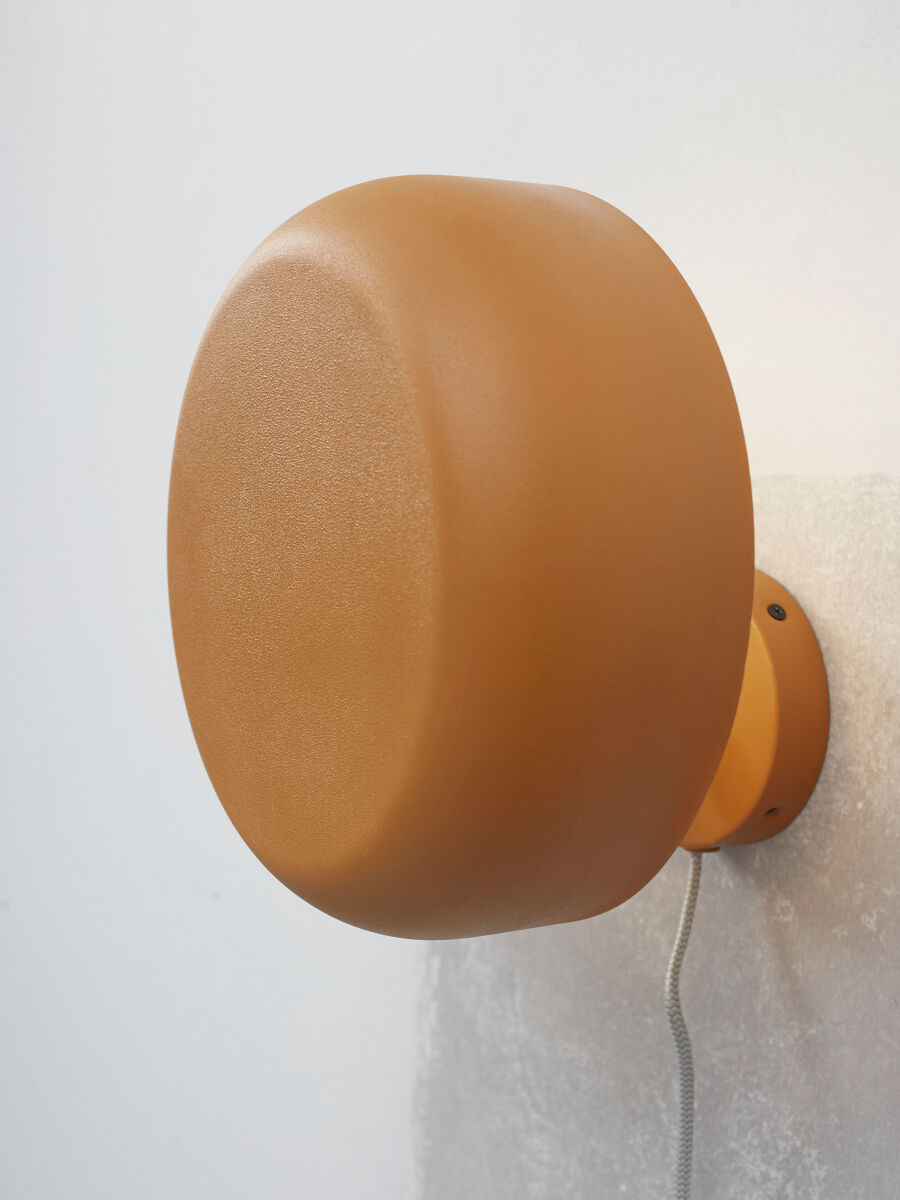 Wandleuchte Eisen Porto senffarben