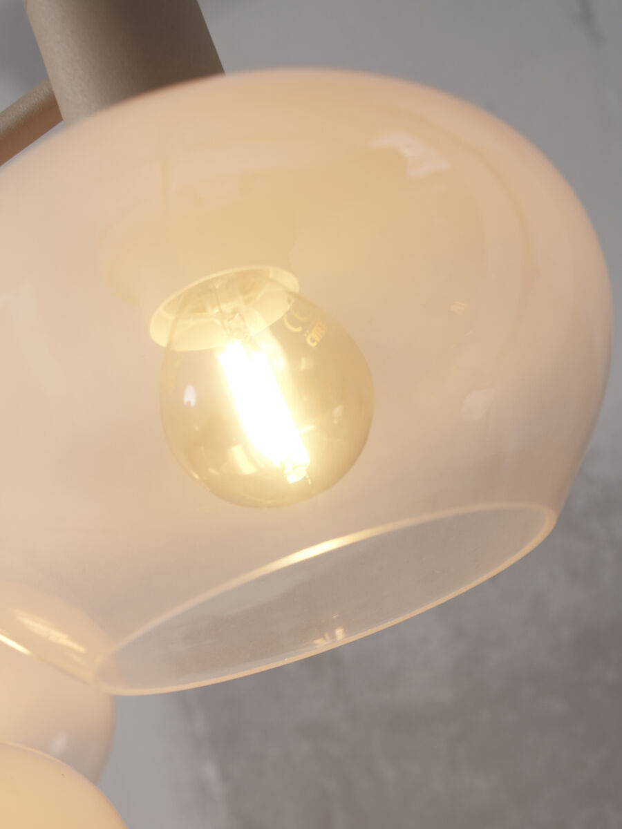 Hängelampe Bologna 4 Arme Farbausführung Milchweiss