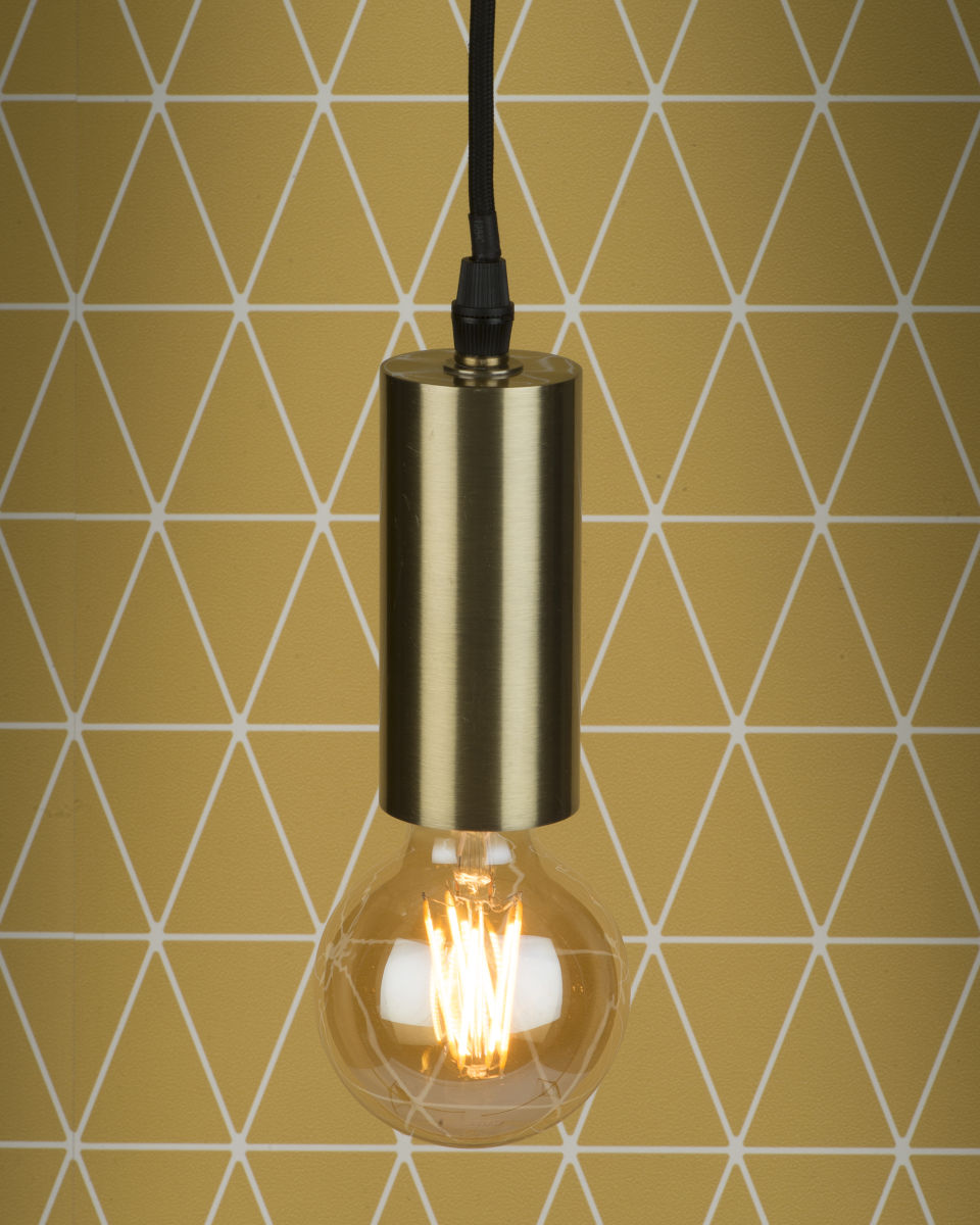 Hängeleuchte Eisen Cannes gold S