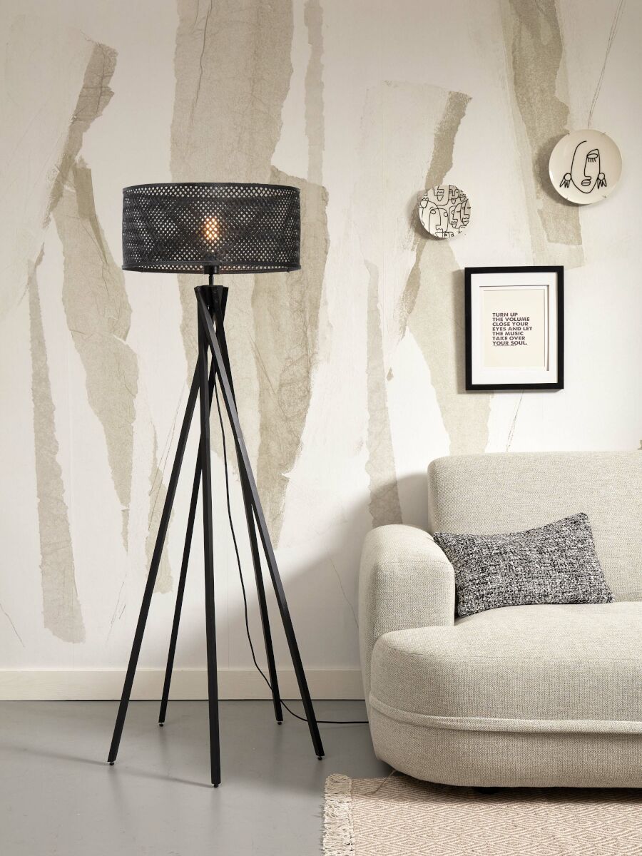 Stehleuchte Java 5 Fuss schwarz 50 cm