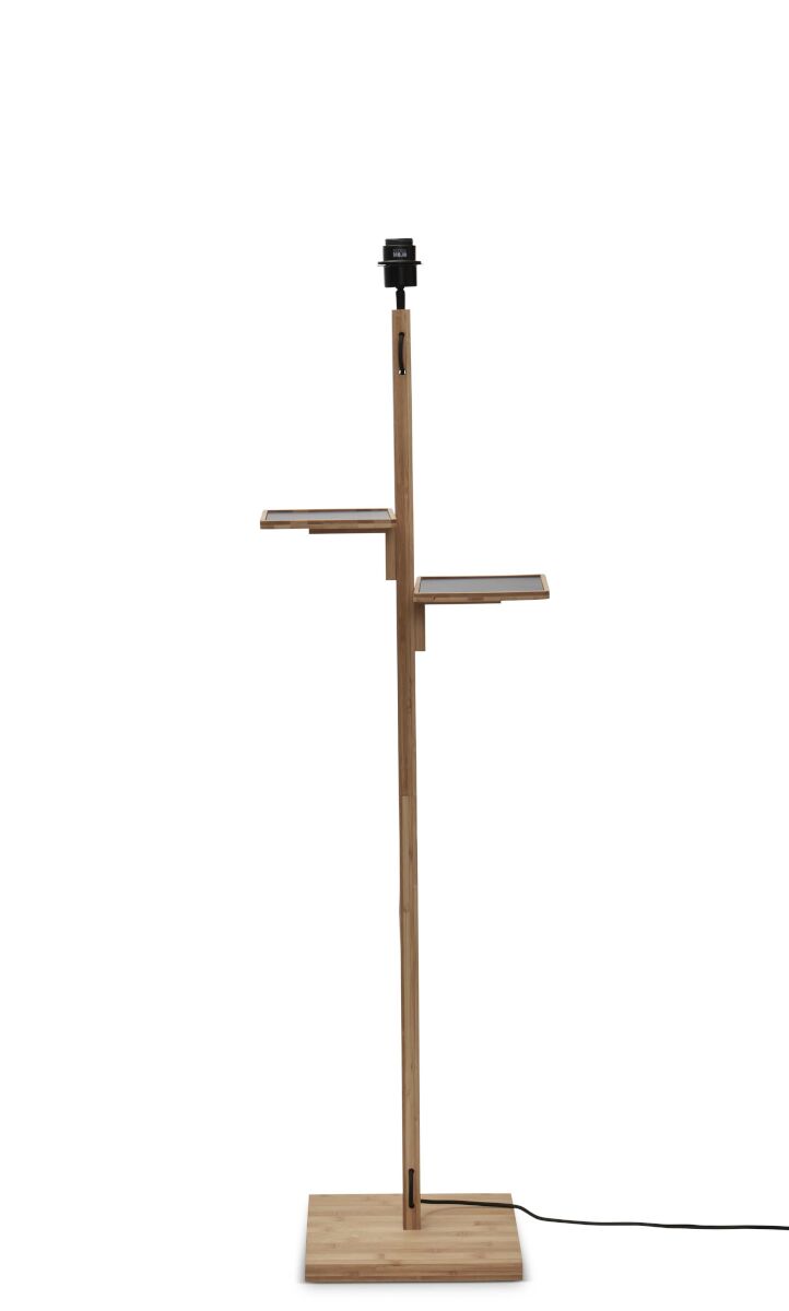 Stehleuchte Bhutan natur Regal 40x25 schwarz natur