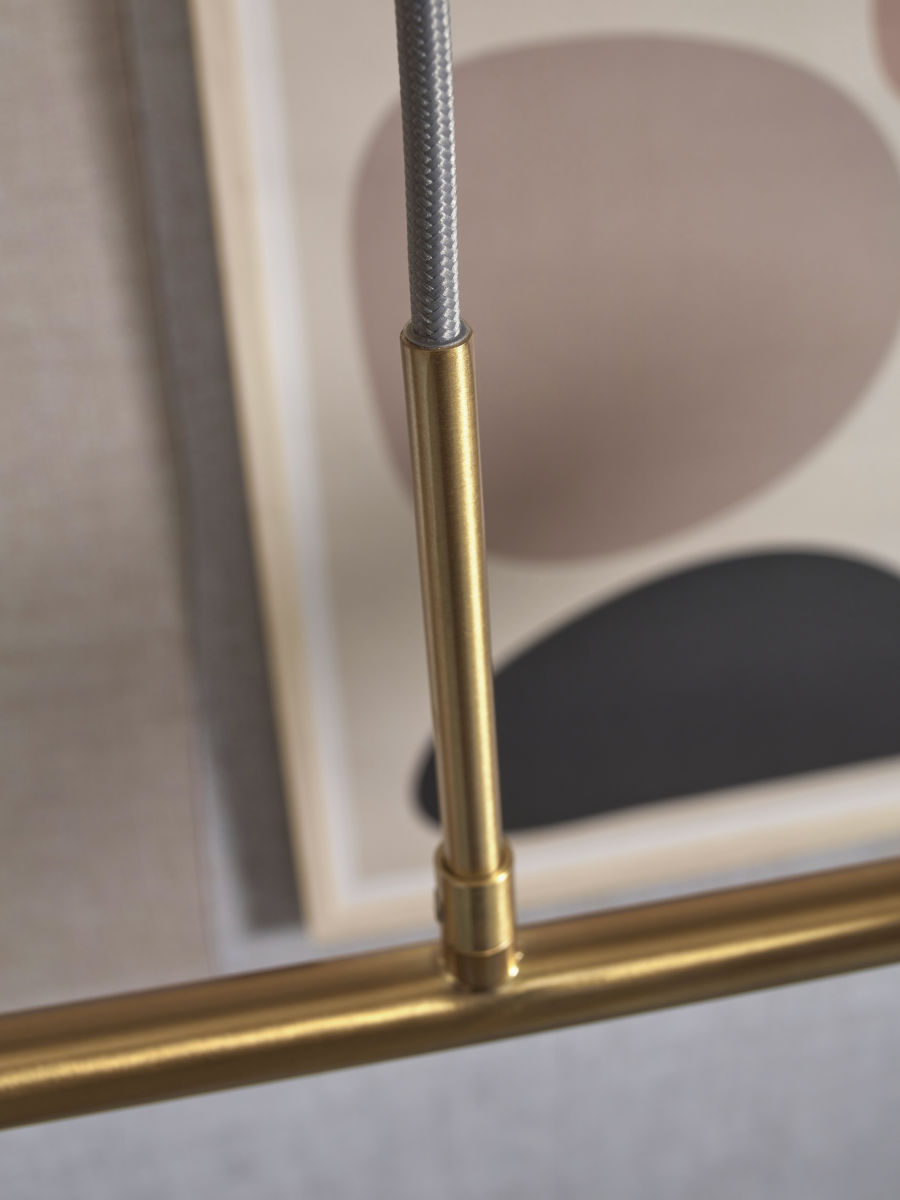 Deckenleuchte Carrara 6 Globus weisser Marmordruck gold