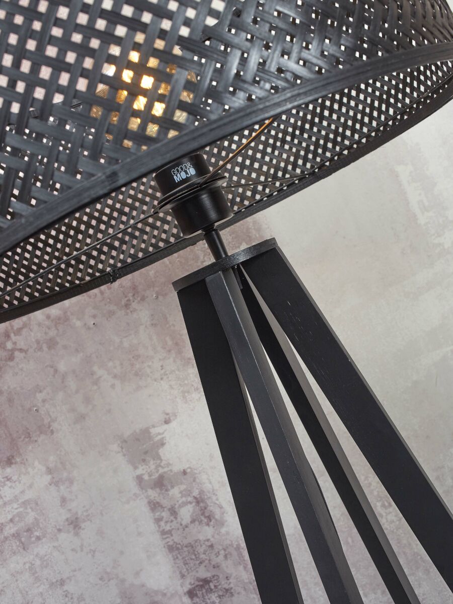 Stehleuchte Java 4 Fuss schwarz 50 cm