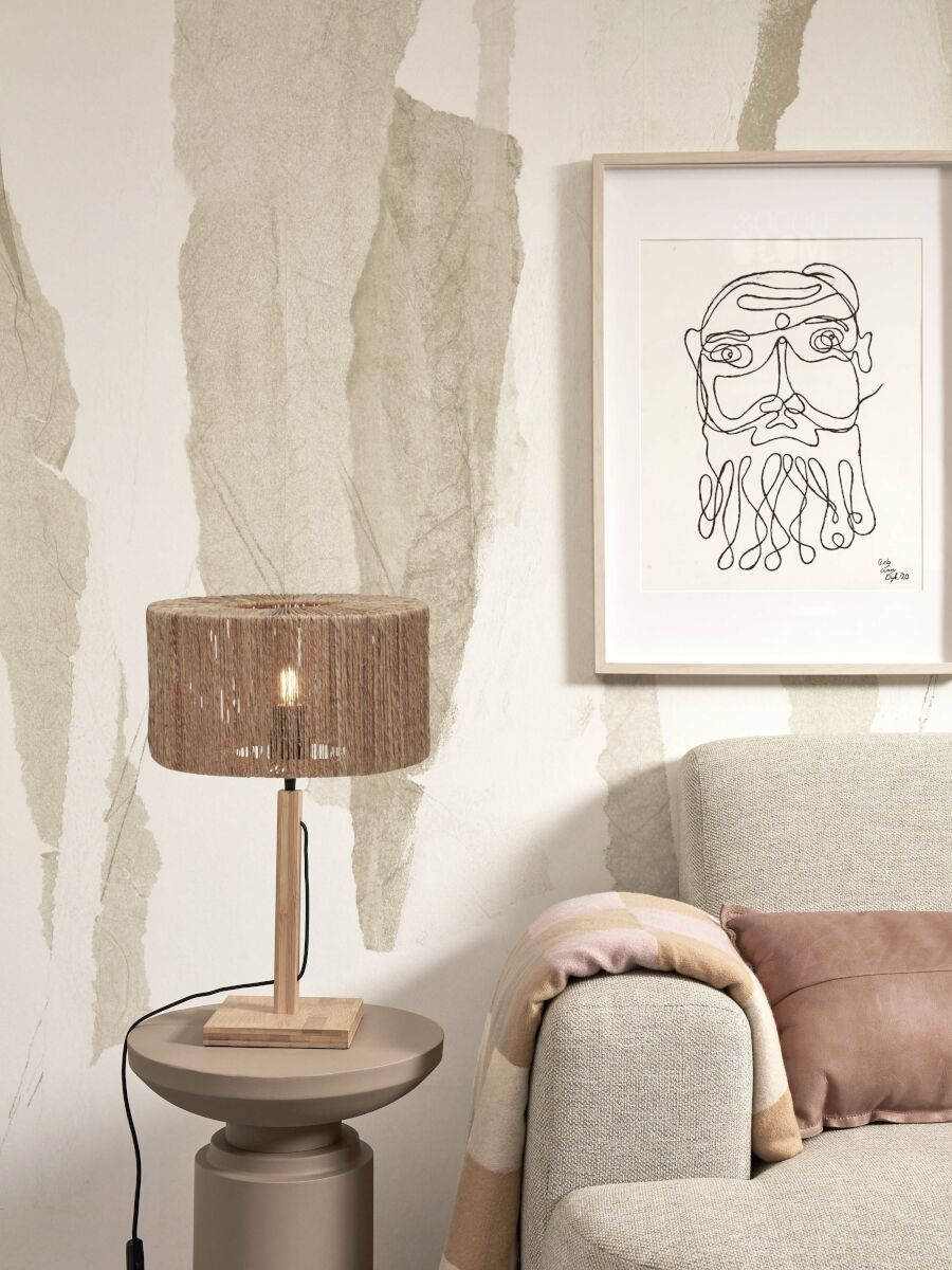 Tischleuchte Iguazu rechteckig natur30x16 natur