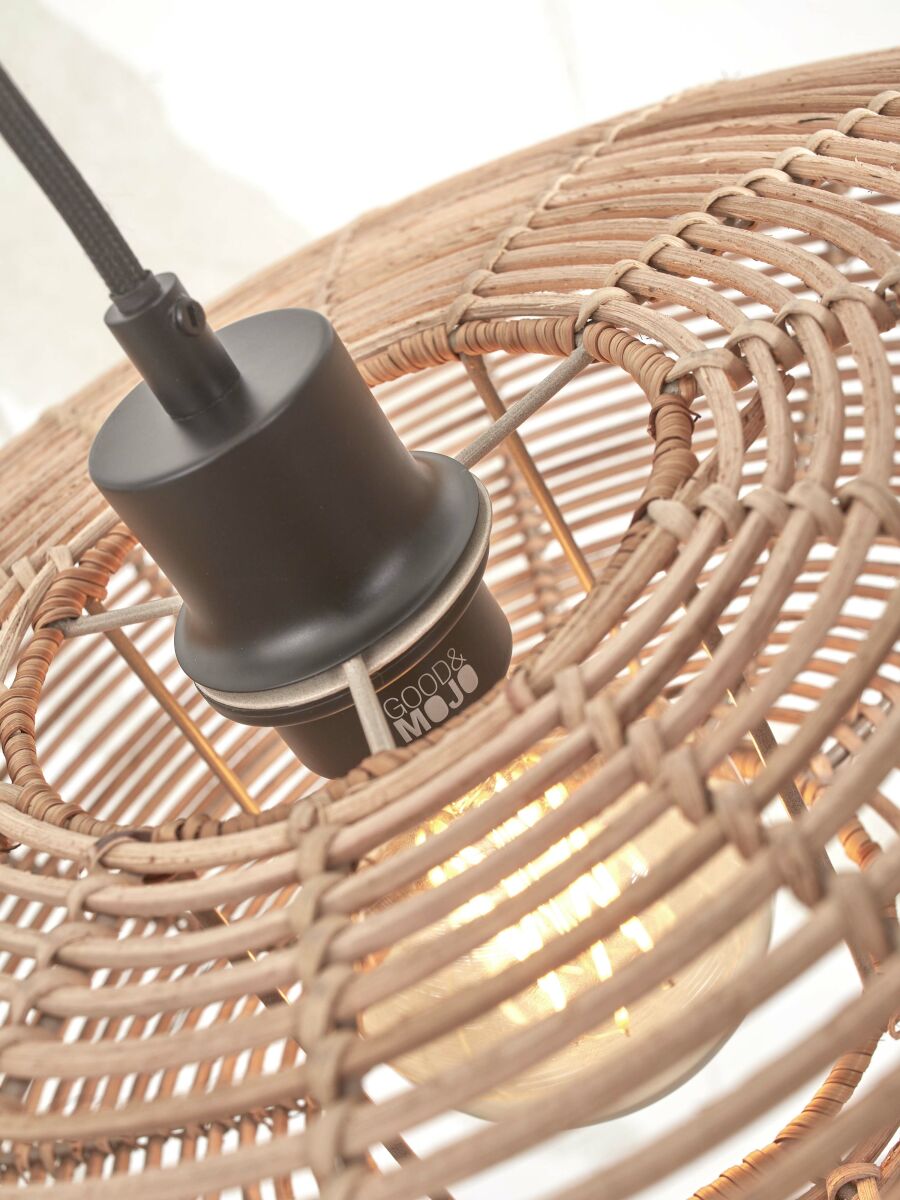 Hängeleuchte Tanami Scheibe L natur