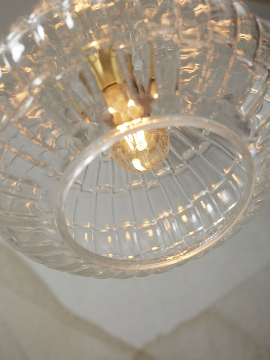 Hängeleuchte Glas Venice tropfen transparent