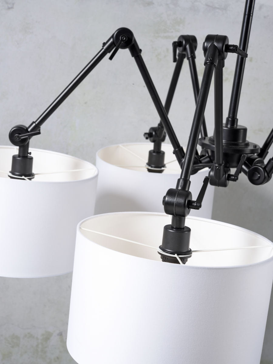 Kronleuchter Amsterdam Schirm weiss 32 cm