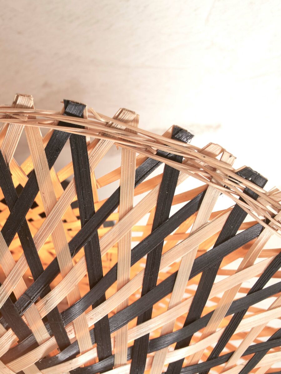 Deckenleuchte Kalimantan XS 30cm schwarz natur