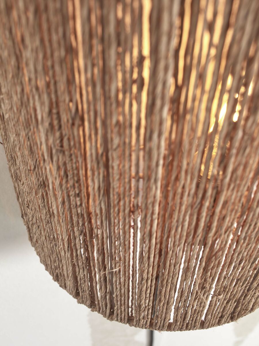 Wandleuchte Iguazu halb 32cm natur L