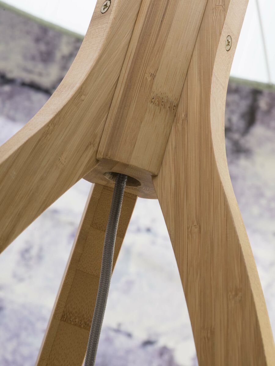 Stehleuchte Java 3 Fuss natur schwarz natur 50 cm