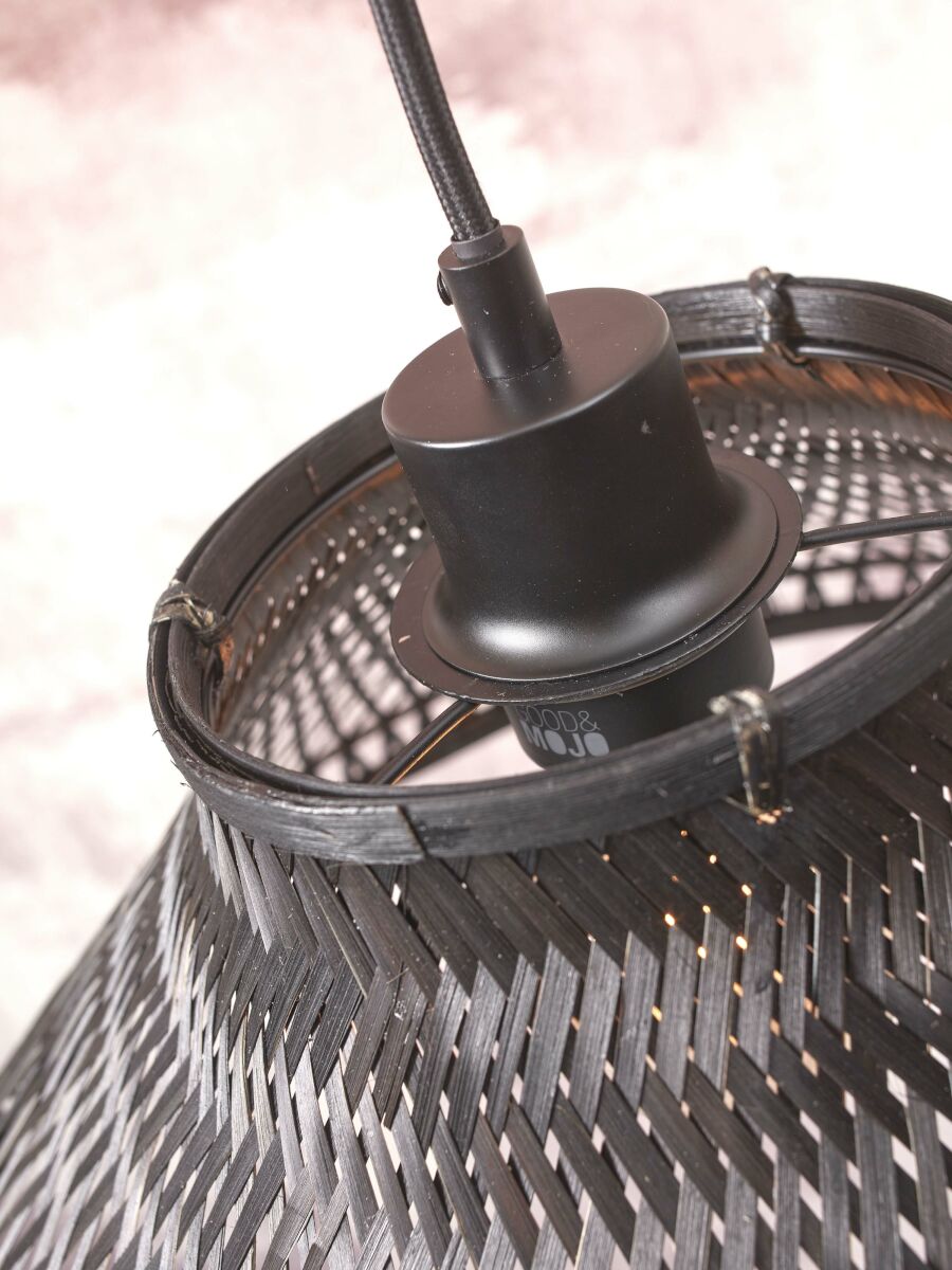 Hängeleuchte Tahiti schwarz 45 cm