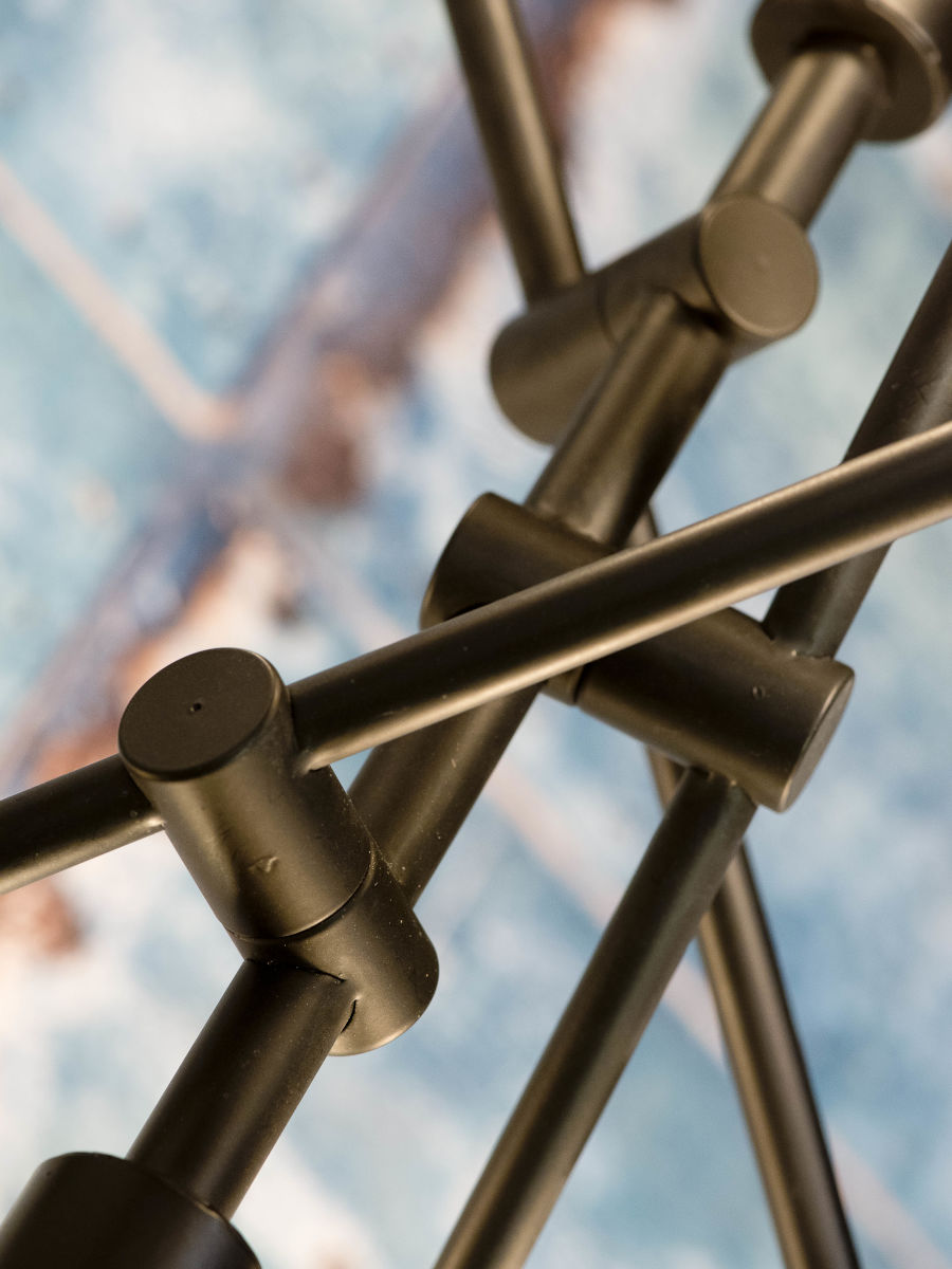 Hängeleuchte Eisen Nashville 3 Arm schwarz