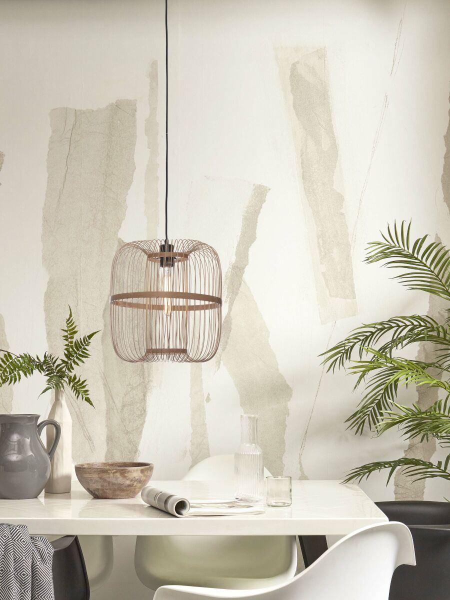 Hängeleuchte Hokkaido L 38cm natur