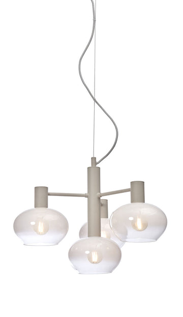 Hängelampe Bologna 4 Arme Farbausführung Milchweiss