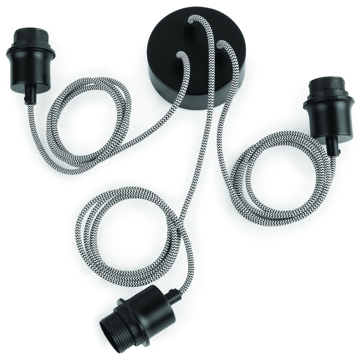 Hängelampe Amazon 3 Schirme Schwarz S