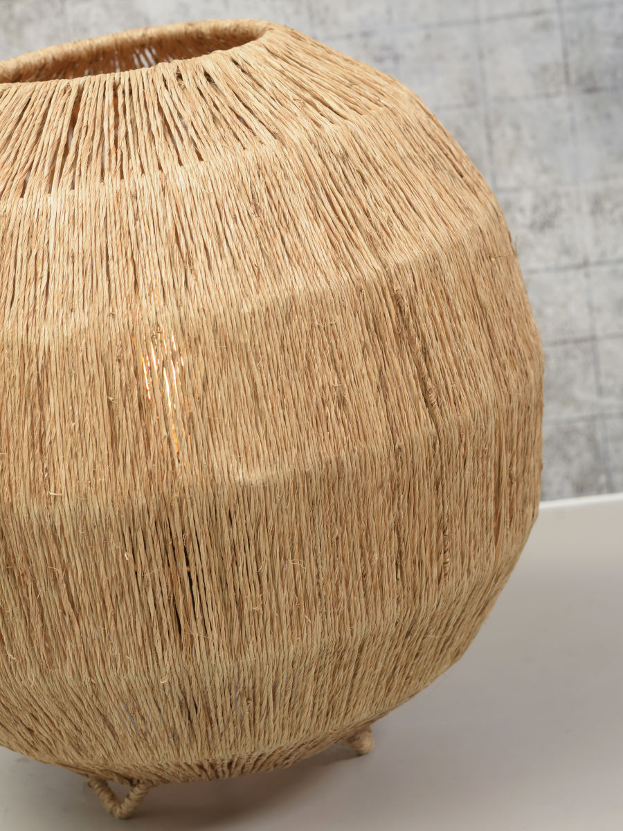 Tischleuchte Iguazu Jute Globus 32xh 36cm natur L