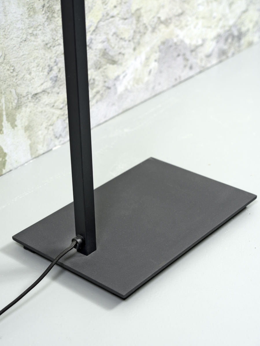 Stehlampe Boston schwarze Schirm weiss 25 cm