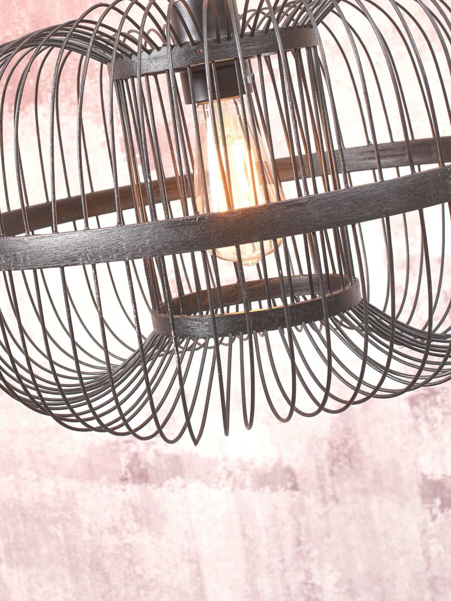 Deckenleuchte Hokkaido h 25x38cm schwarz