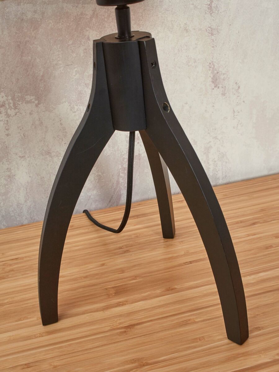 Tischleuchte Java 3 pt schwarz 18 cm