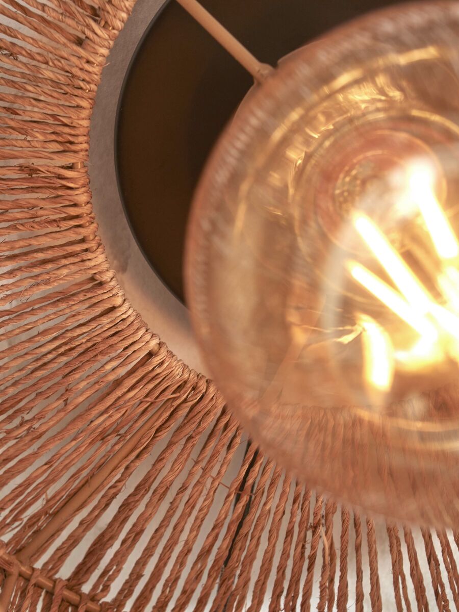 Deckenleuchte Iguazu S rechteckig 30cm natur