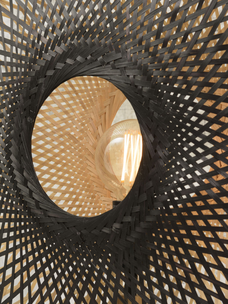 Tischleuchte Kalimantan Bambus vert Diam 60cm schwarz natur L