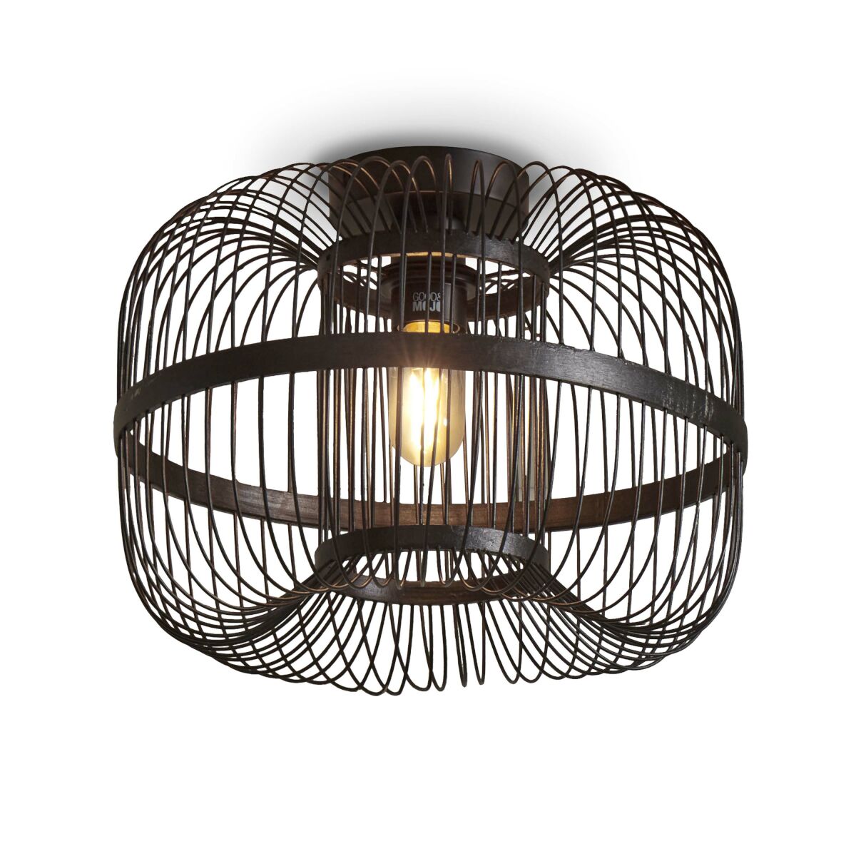 Deckenleuchte Hokkaido h 25x38cm schwarz