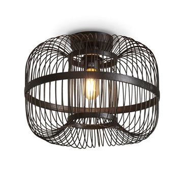 Deckenleuchte Hokkaido h 25x38cm schwarz