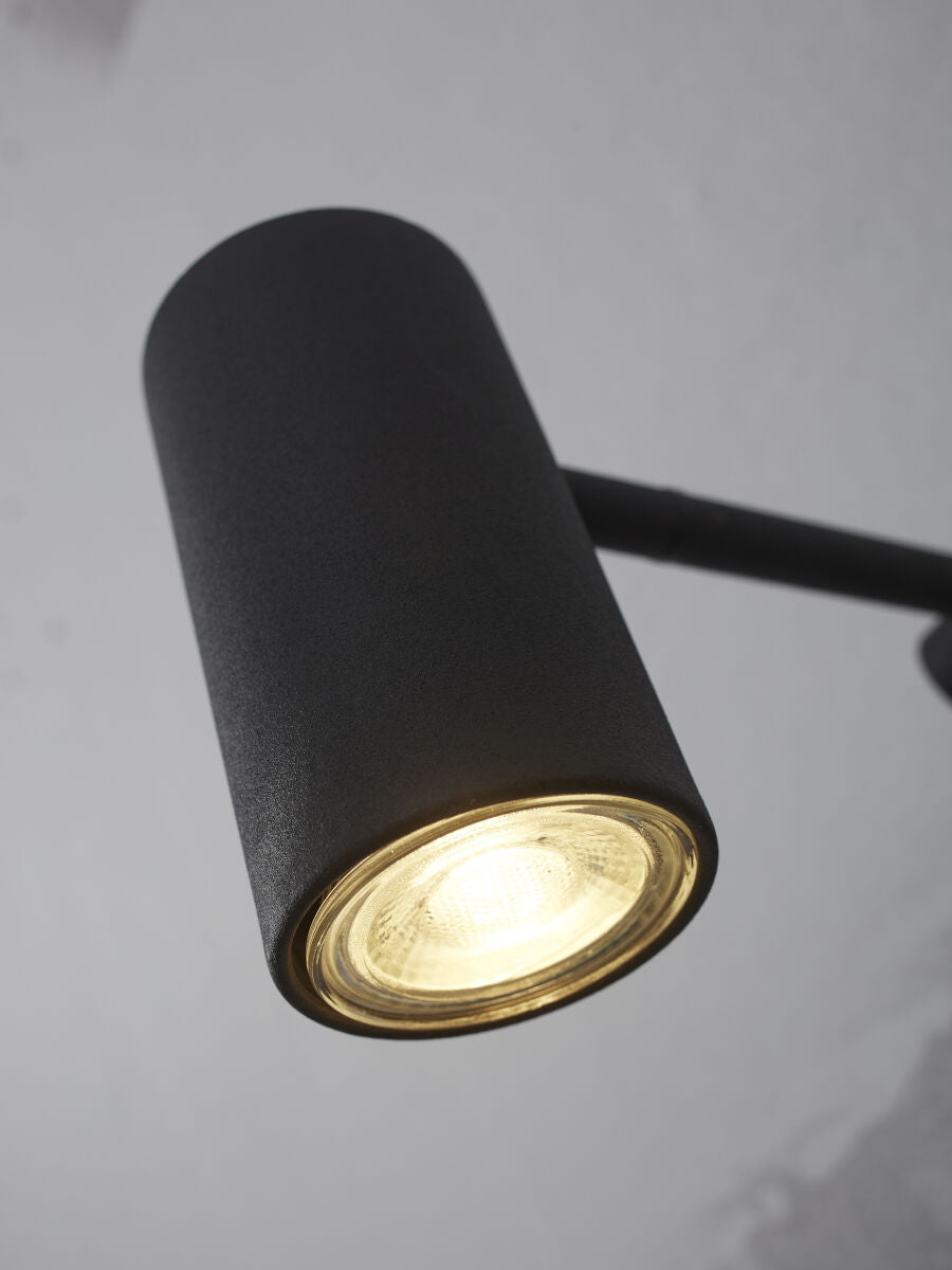 Wandleuchte Eisen Montreux schwarz